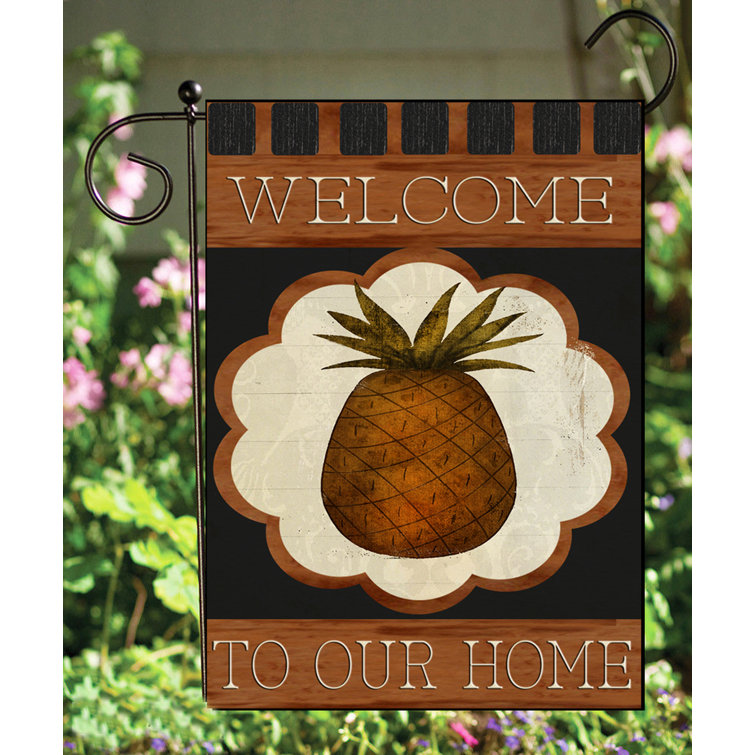 Flags Galore Decor and More Pineapple 2Sided Polyester 18 x 12